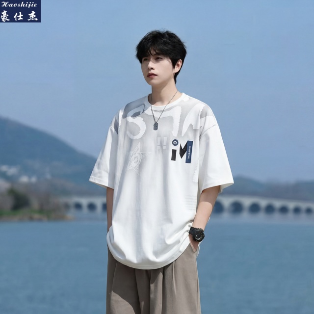 13736898.《时髦百搭》夏季新款T恤短袖男半袖t恤