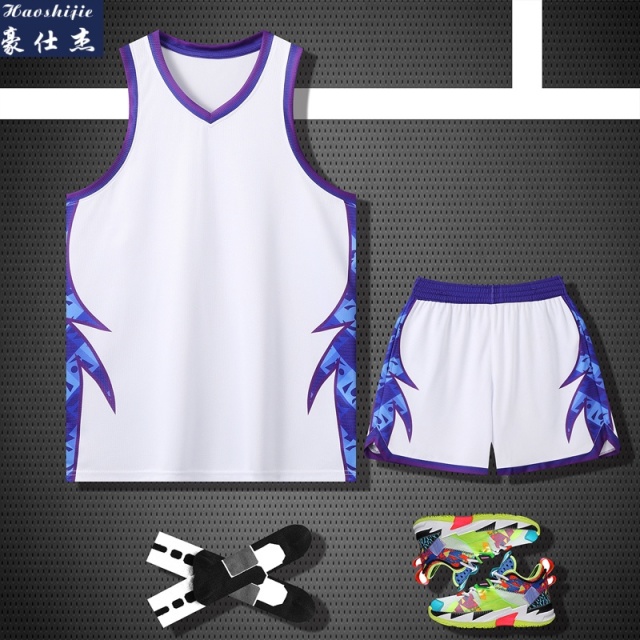 13736887.《简约休闲》夏季新款透气速干篮球服套装男女生比赛训练运动服