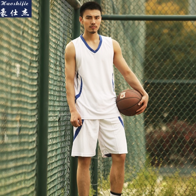 13736901.《简约时尚》夏季冰丝篮球服套装男速干比赛队服