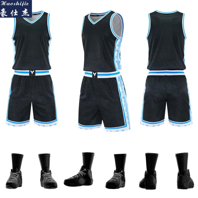 13736896.《休闲潮流》夏季新款篮球服套装男女生运动服