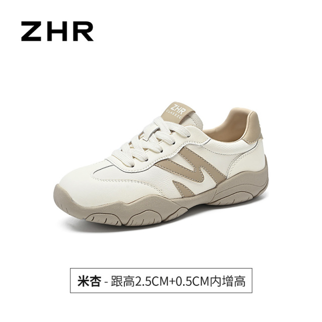 13749043.【ZHR则则】阿甘鞋圆头系带厚底女鞋[猪皮软垫]