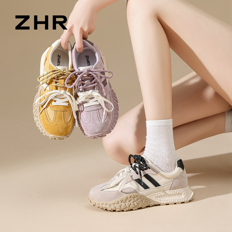 13748941.【ZHR则则】阿甘鞋圆头系带厚底女鞋[猪巴戈+雨伞布+超纤]