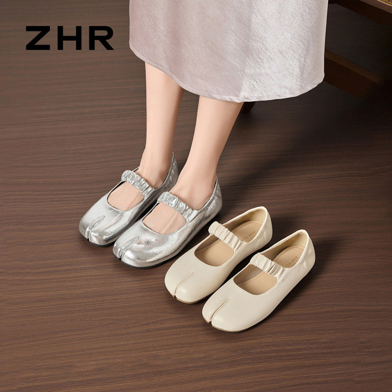 13748935.【ZHR则则】平底玛丽珍鞋圆头套脚平底女鞋[PU]