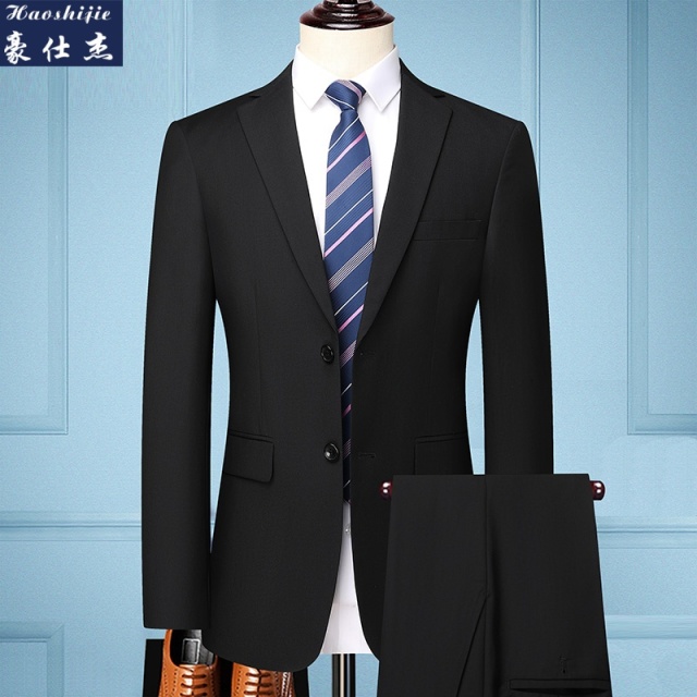 13749224.时尚轻奢抗皱男式西服套装