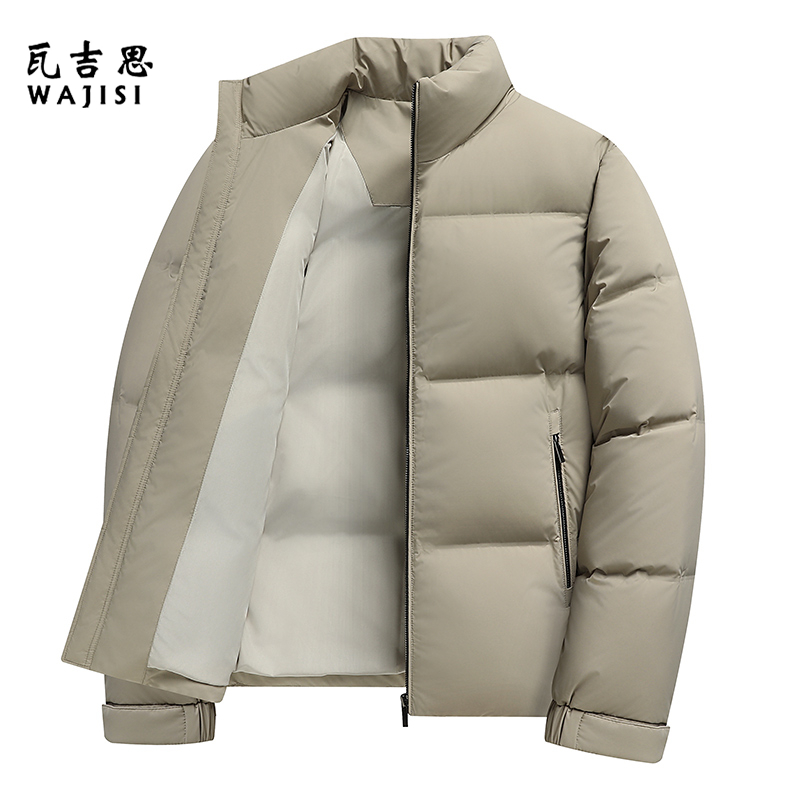 13754453.冬季轻薄羽绒服冬季新款男士加厚高端保暖外套中年爸爸冬装