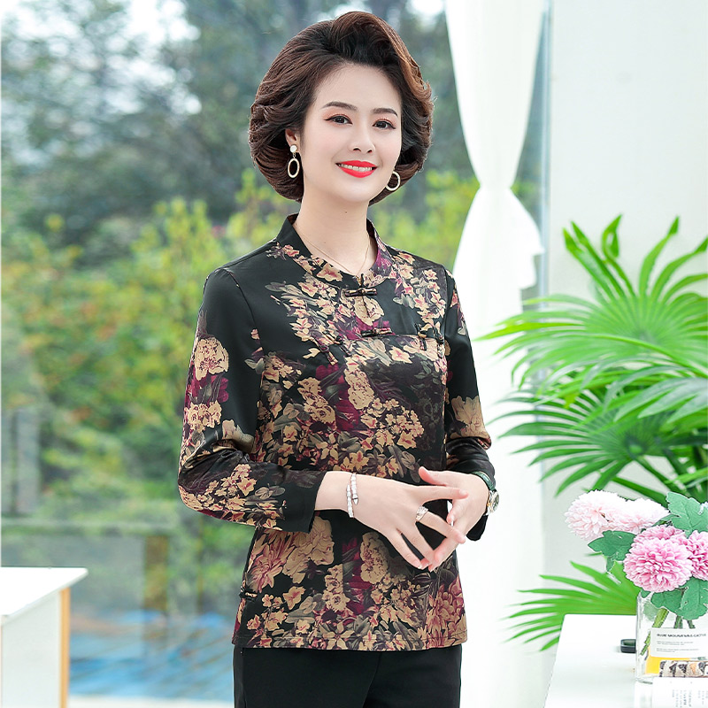 13756442.杰恩彩妈妈春装圆领花色长袖T恤