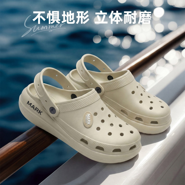 13774541.男鞋夏季新款洞洞鞋男户外沙滩凉鞋外穿男士凉鞋包头运动拖鞋男