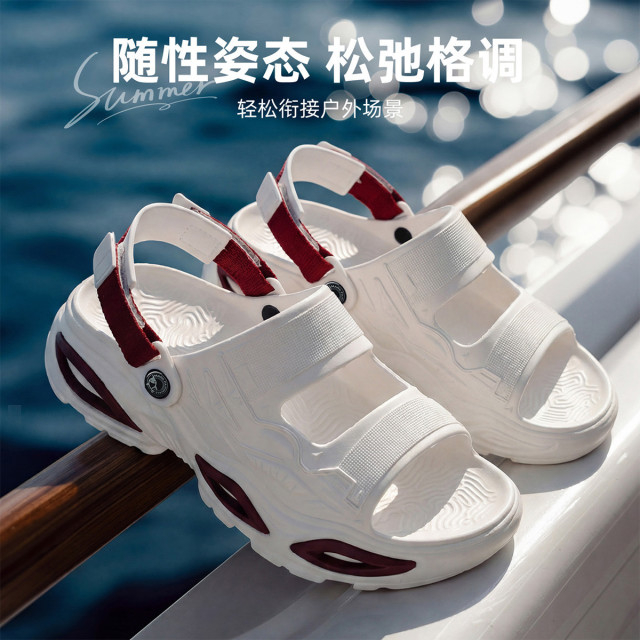 13774620.男士外穿凉鞋男鞋夏季新款透气户外运动凉鞋沙滩拖鞋男简约
