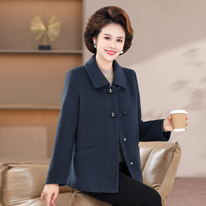 13782562.妈妈装高级感中式单面呢厚外套JBS65655