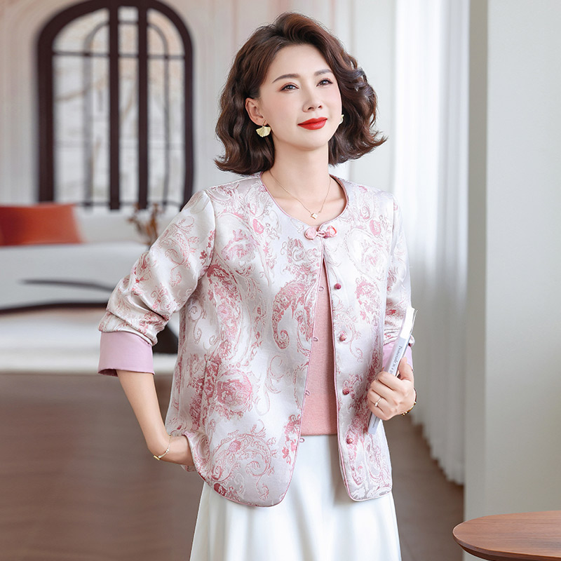 13785497.妈妈装中式国风重工顶珠高级感外套B8HPY2637