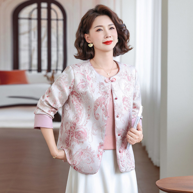 13785497.妈妈装中式国风重工顶珠高级感外套B8HPY2637