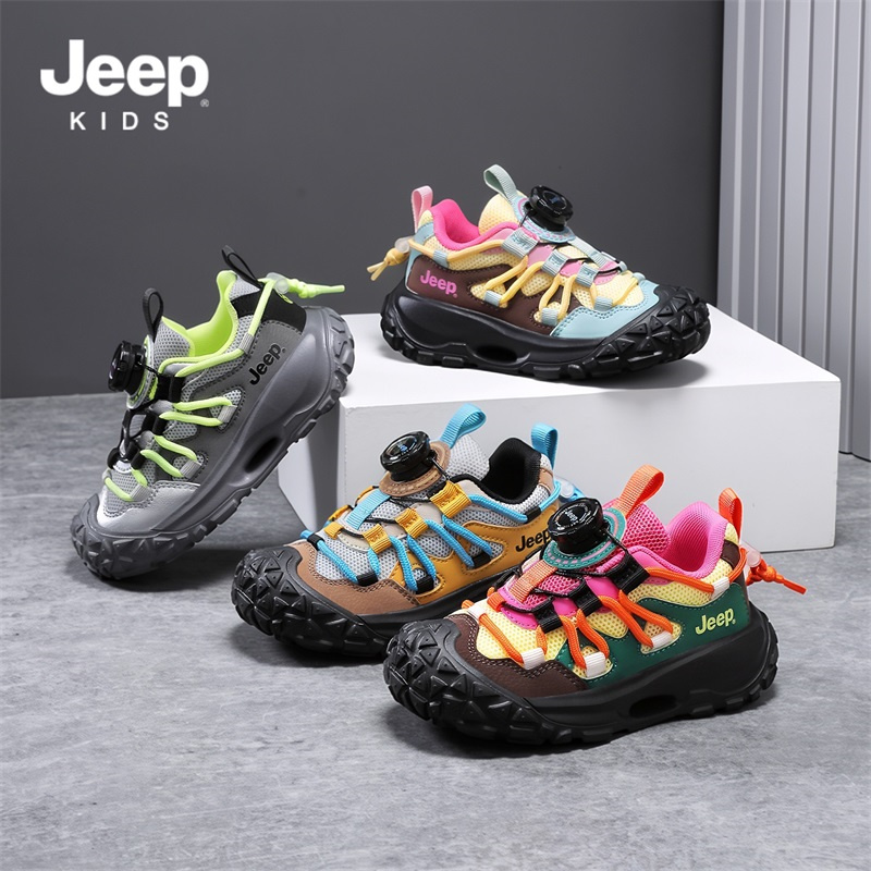 13797832.Jeep儿童运动鞋秋季户外登山女童鞋子2026新品透气轻便男童休闲鞋