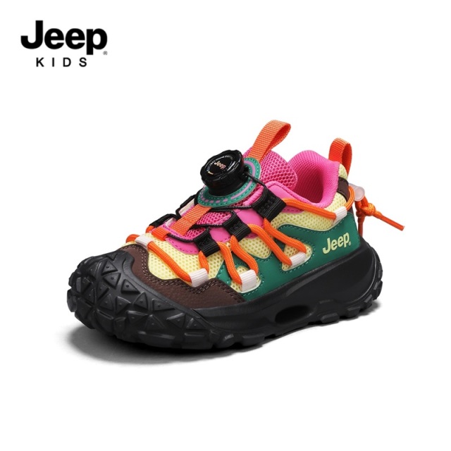 13797832.Jeep儿童运动鞋秋季户外登山女童鞋子2026新品透气轻便男童休闲鞋