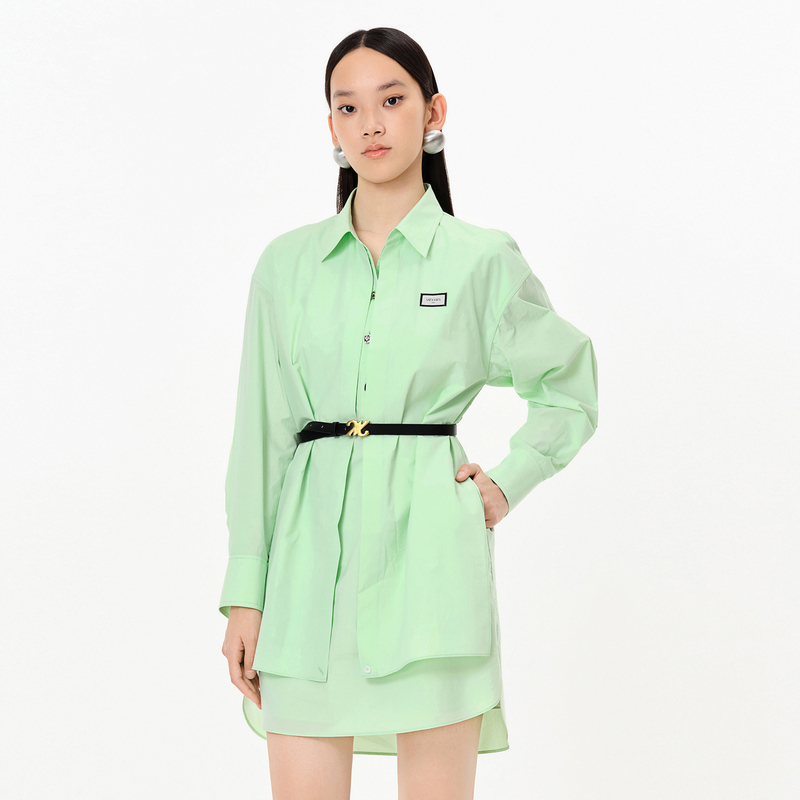 13798401.VIZA VIZA 高级设计感衬衫式连衣裙