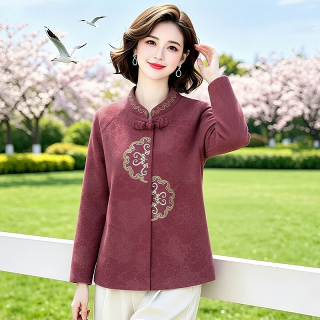 13802250.妈妈装中式国风刺绣高级感外套J8HHY3323