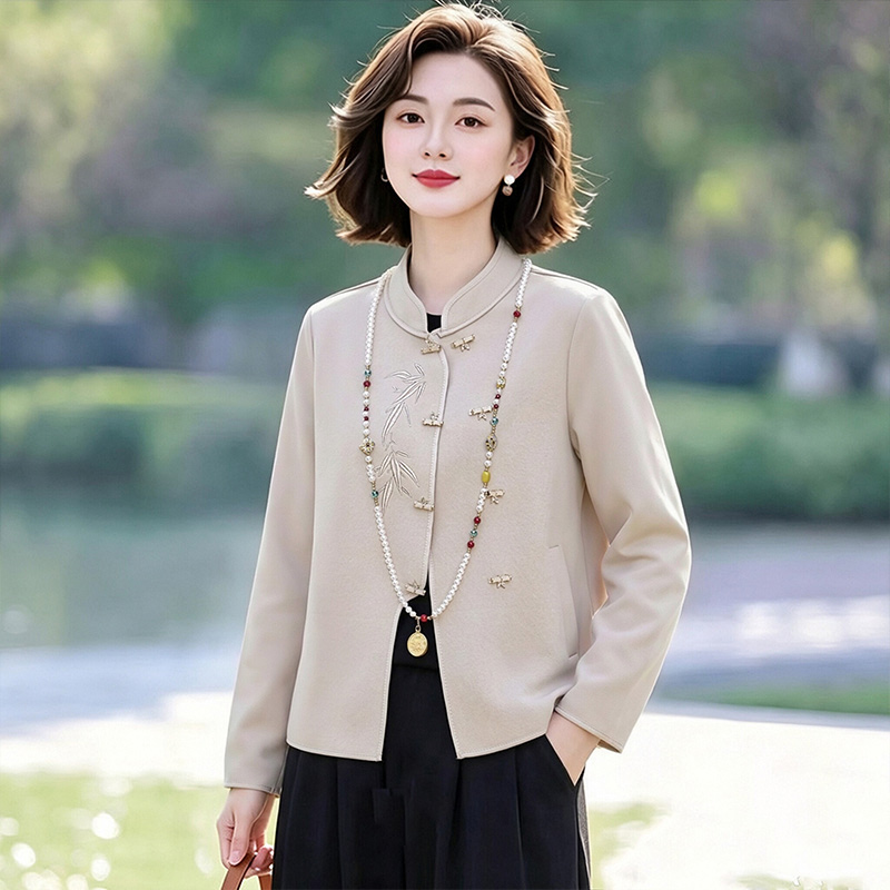 13802183.妈妈装中式国风刺绣时尚外套J8HKM322
