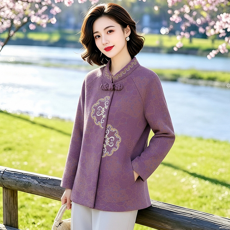 13802250.妈妈装中式国风刺绣高级感外套J8HHY3323