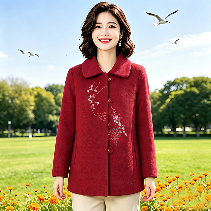 13802256.妈妈装中式国风刺绣高级感呢子外套J8HHY26383