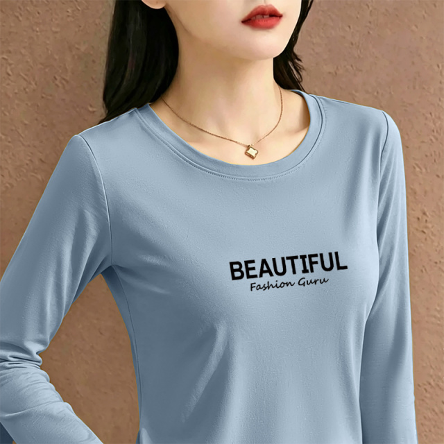 13817043.衣仕梵春秋新款女式时尚舒适百搭长袖T恤【衣仕梵女装QD】