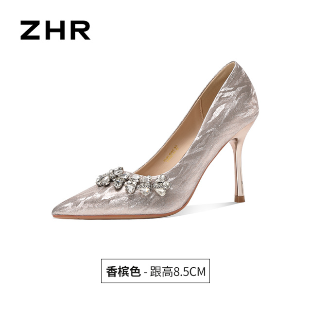 13823017.【ZHR则则】高跟单鞋尖头套脚细跟女鞋[TPU]