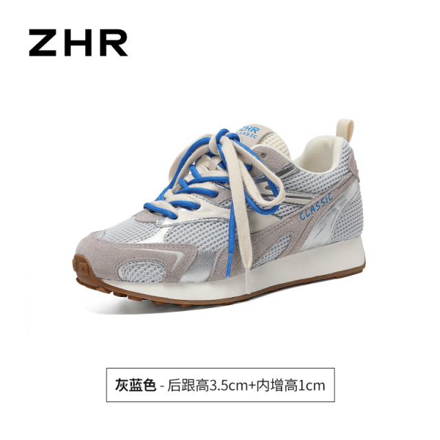 13823036.【ZHR则则】阿甘鞋圆头系带厚底女鞋[猪皮软垫]