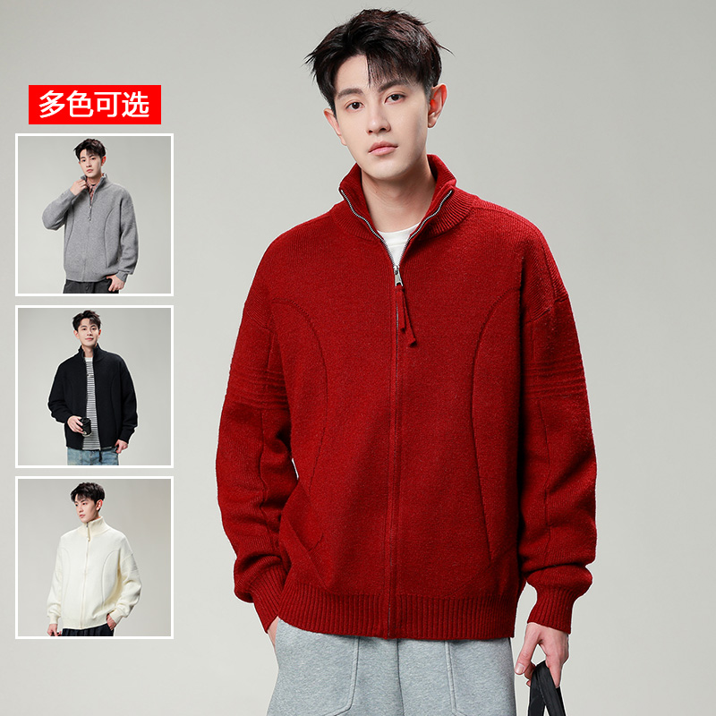 13827034.衣仕梵春秋上新男式开衫慵懒风潮流休闲毛衣【衣仕梵男装QD】