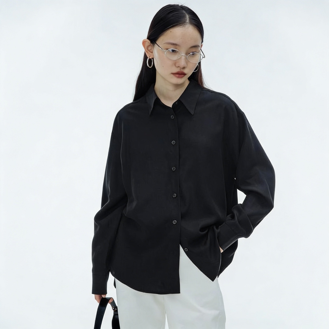 13832458.【雅薇吉】MD男女款天丝亚麻衬衫