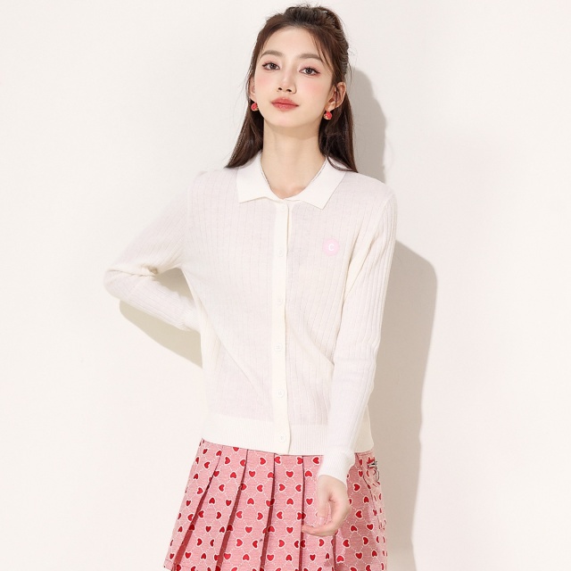 13841412.it CHOCOOLATE开衫女长袖针织衫外套女秋季纯羊毛衫