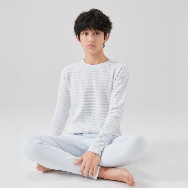 13847808.猫人中大童秋衣裤套装男童睡衣a类男孩家居服长袖青少年内衣套装