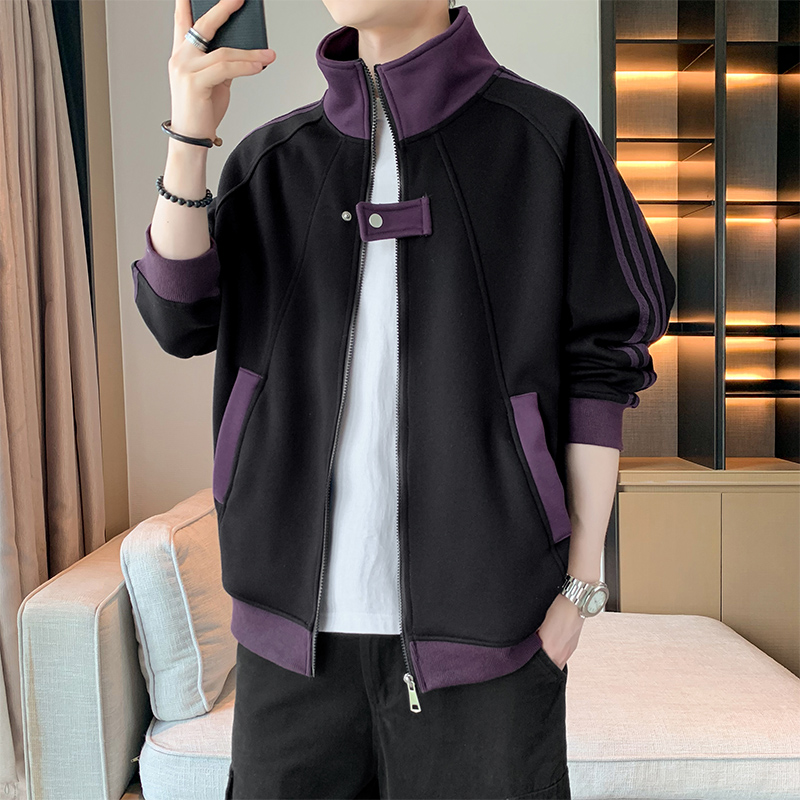 13848197.七玻威秋冬上新男式大码潮牌立领夹克【七玻威男装1】