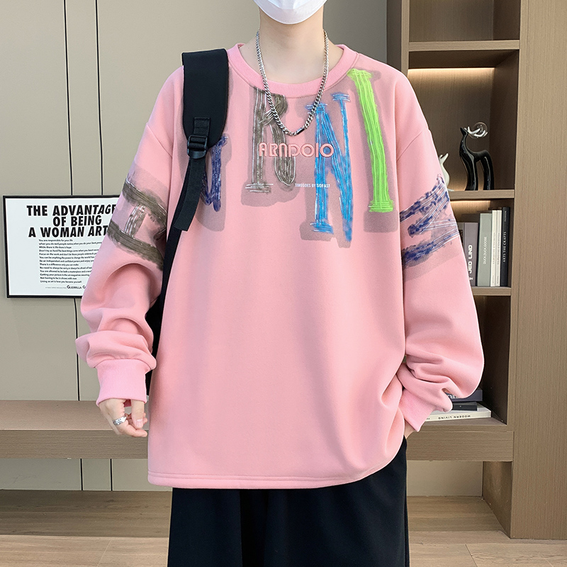 13848211.七玻威秋冬上新男式大码潮流字母美式百搭卫衣【七玻威男装1】