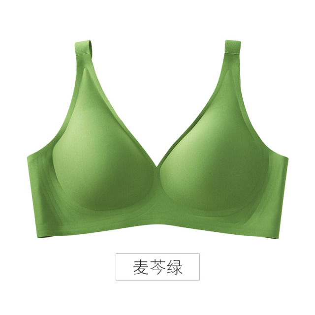 7209173.【大胸安心杯适合C-E杯】素肌良品大胸妹子3d果冻条内衣女薄款显小显瘦防下垂收副乳文胸