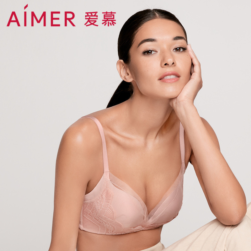 7226108.爱慕心动城堡3/4无托中厚隐孔洞洞杯文胸AM176741