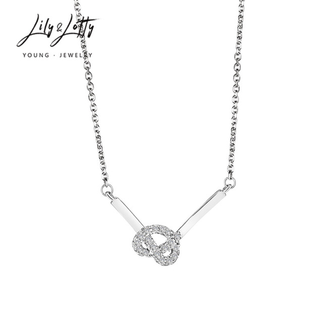 7278629.时尚个性打结幸运礼物女士锁骨项链