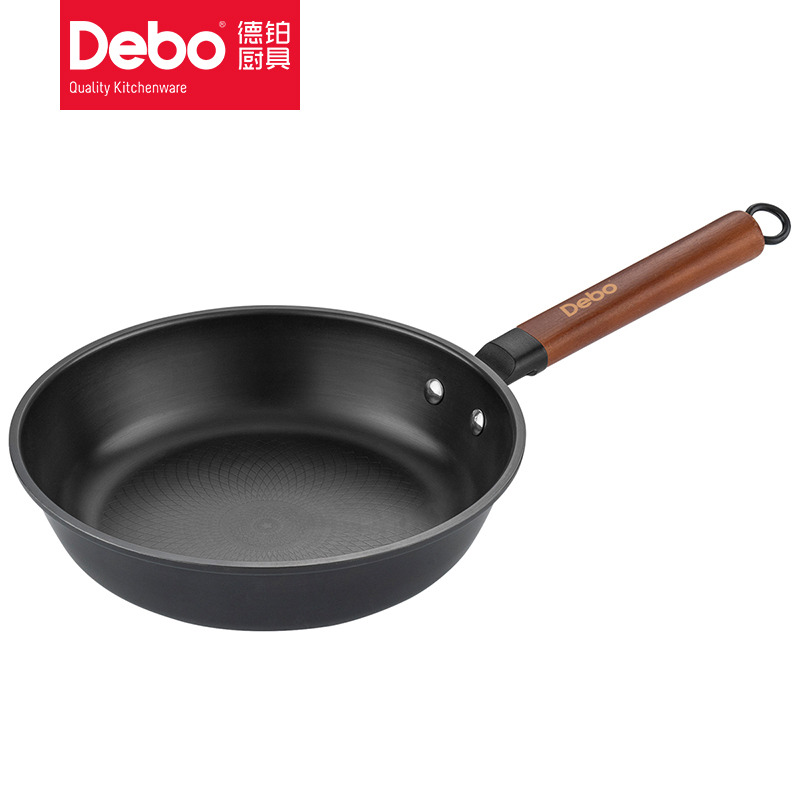 7277984.Debo德铂培迪煎锅无涂层煎炒铁锅培迪24cm