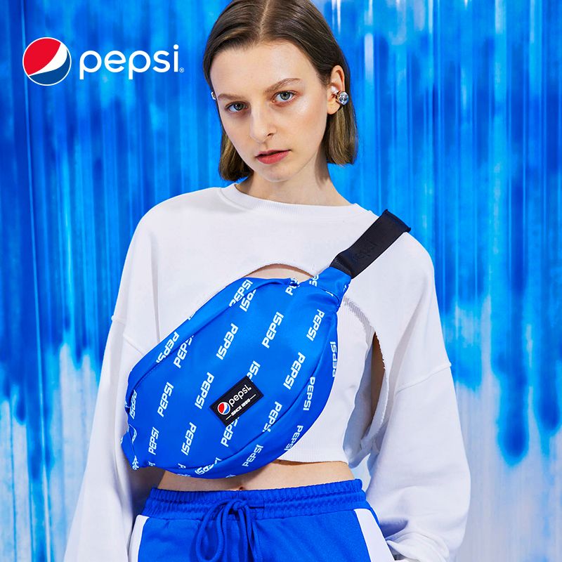 6302720.Pepsi百事 时尚潮流胸包腰包简约百搭挎包胸前包