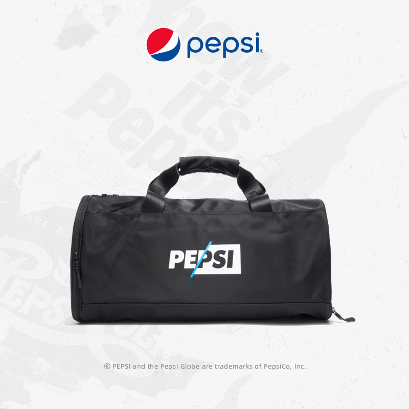 6356490.Pepsi百事 时尚旅行袋男女轻巧大容量便携出差旅行运动