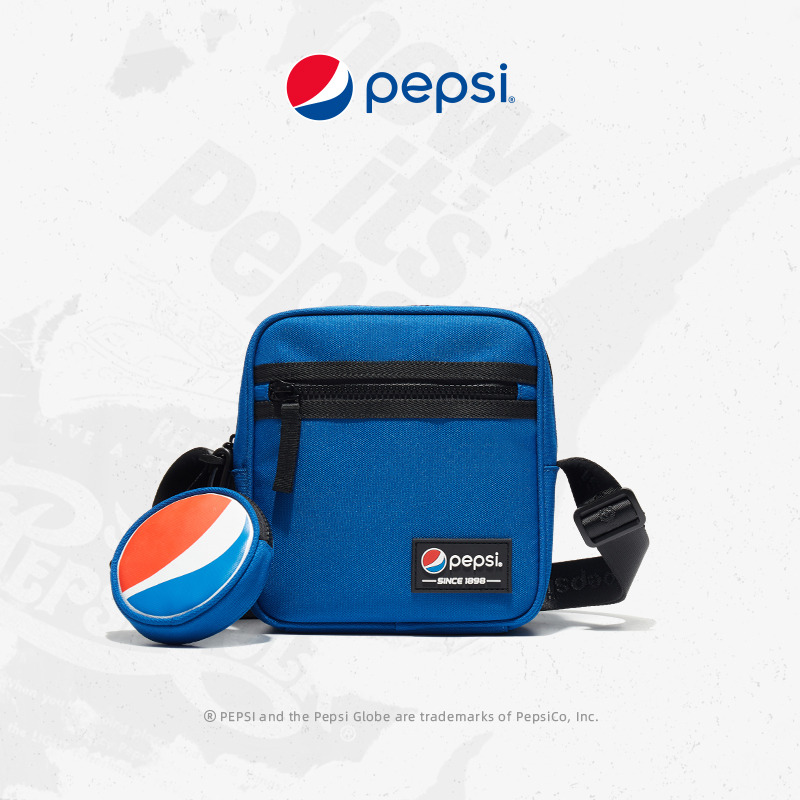 7143754.Pepsi百事 时尚潮流百搭休闲学院风斜挎包小方包