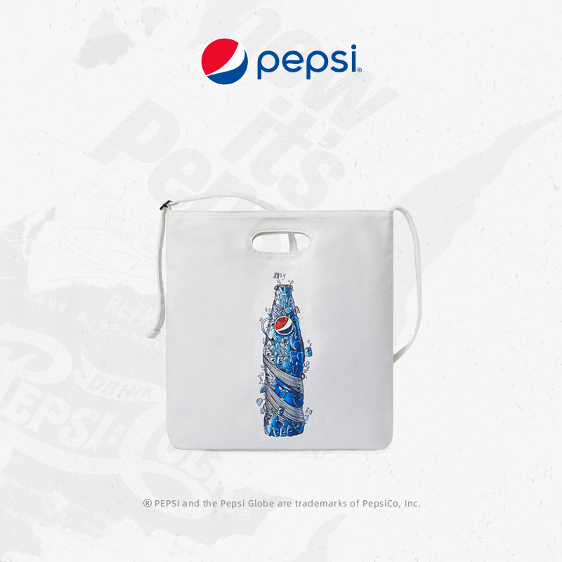 6891454.Pepsi百事 潮流时尚大容量托特包手拎包休闲百搭帆布包
