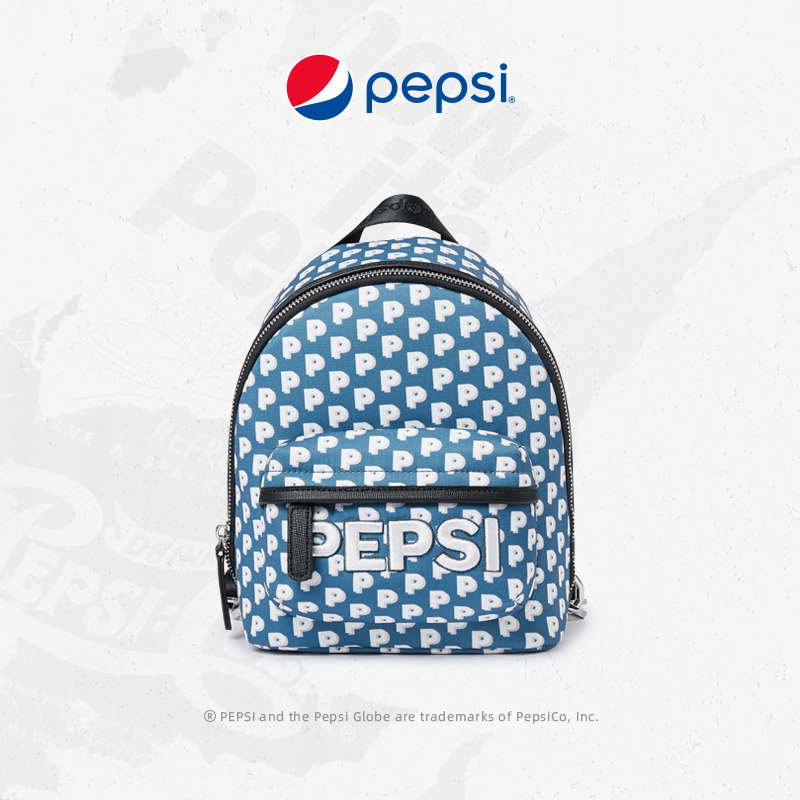 6862886.Pepsi百事 时尚尼龙休闲潮流个性百搭经典双肩包