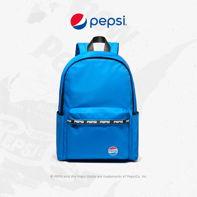 7143341.Pepsi百事 时尚休闲简约尼龙百事经典双肩背包大容量百搭