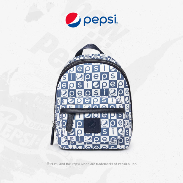 7319627.Pepsi百事  时尚休闲潮流个性经典花格百搭双肩包