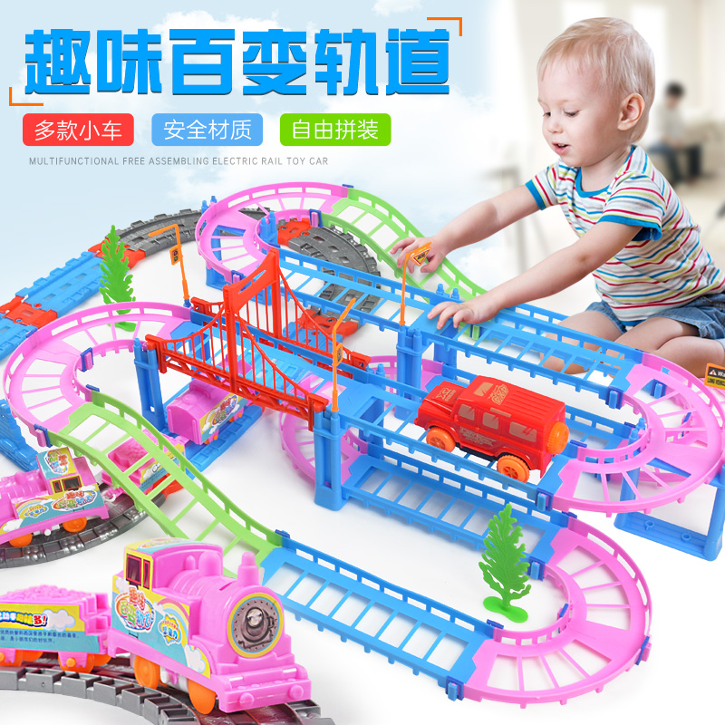11941572.花嘉宝92PCS多层电动轨道车