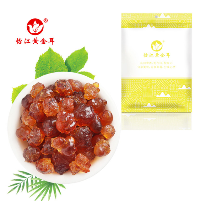 12687399.怡江黄金耳 桃胶100克