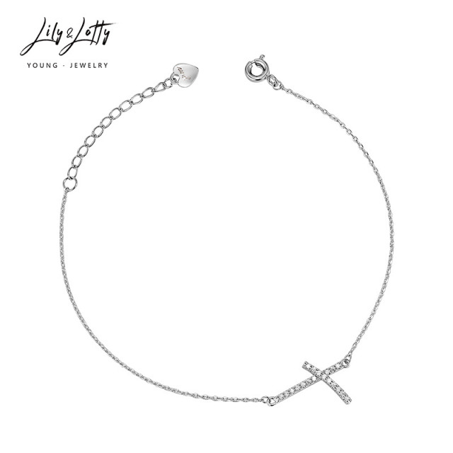 7408529.【相约年华】简约时尚不规则十字架手链