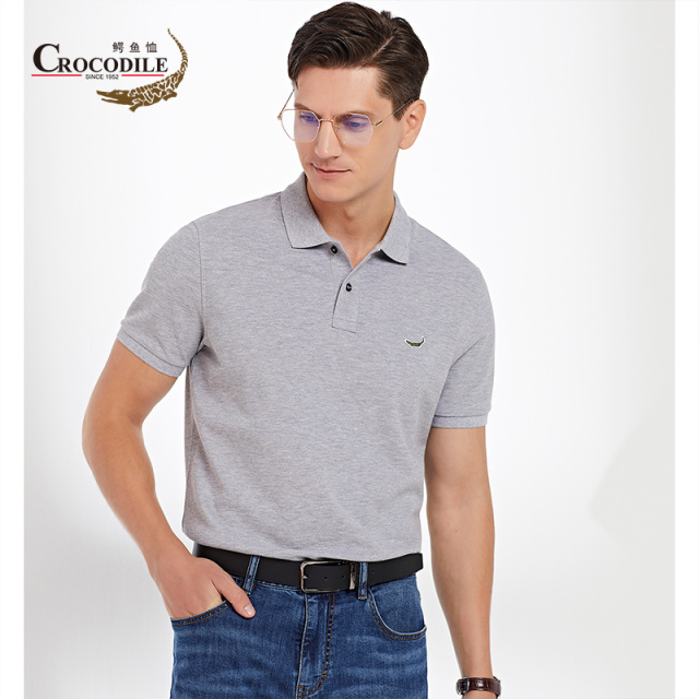 7533515.鳄鱼恤夏季新品【专柜款】纯棉休闲宽松版男士翻领Polo衫男