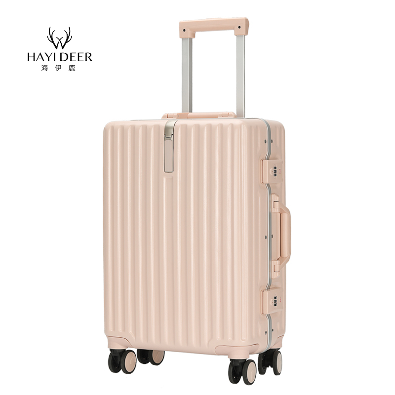 7553347.海伊鹿高颜值网红新款20寸登机箱铝框旅行箱
