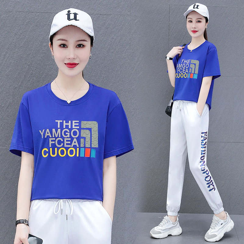 7553354.7-CY夏季新款女式休闲时尚运动两件套【7-CY女装XJ】