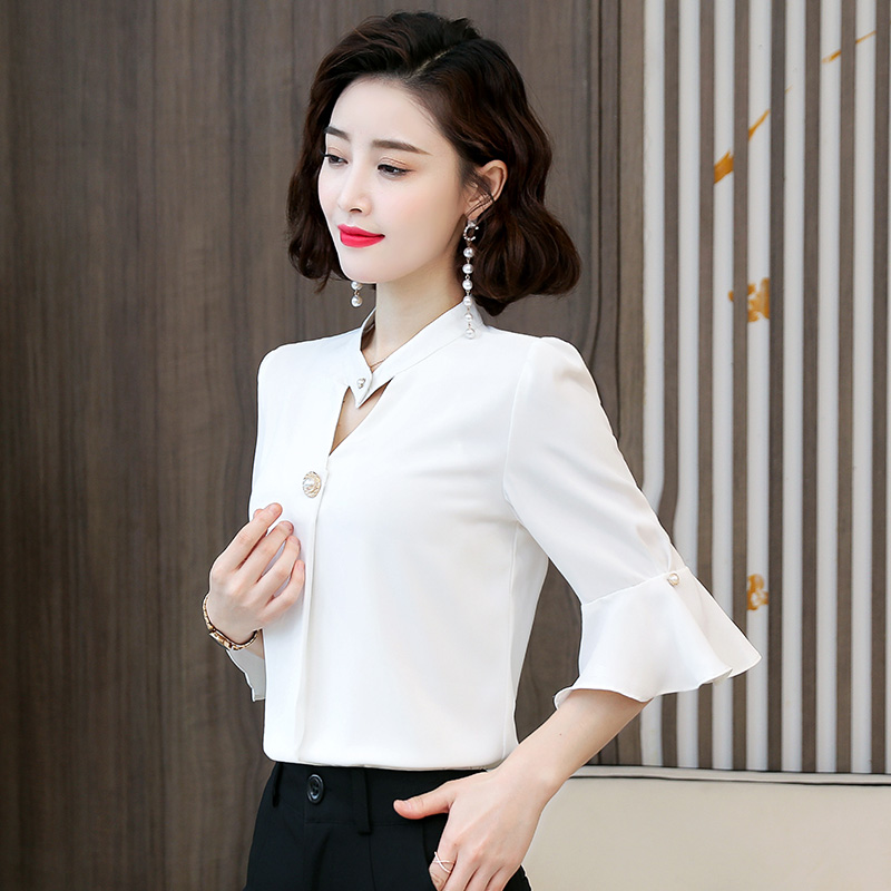 7557854.淘贝鼠新款洋气时尚上衣高端气质衬衣【淘贝鼠女装XJ】