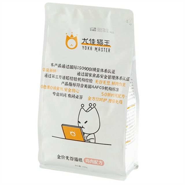 7624455.【37%粗蛋白 买5送1袋 买10送3袋】无谷全价猫粮幼猫成猫全阶段营养鸡肉鱼肉1.5kg/袋